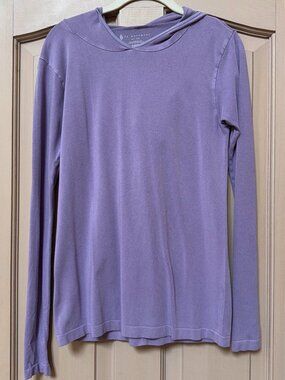 FP Movement Purple Hooded Long Sleeve Top M/L | Free People Athletic